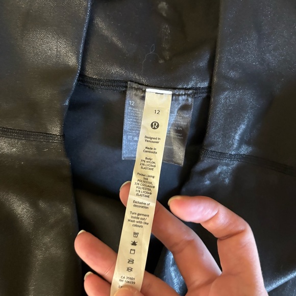 LULULEMON Wunder Train High-Rise Tight 28" In Radiate‎ Foil Print Black Size 12 - Picture 5 of 10